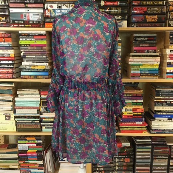 BCBG floral pleated dress - Picture 4 of 8